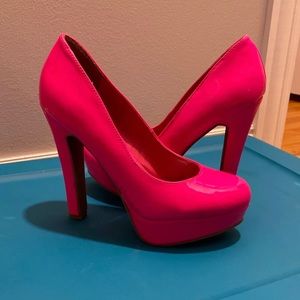 Hot pink heels
